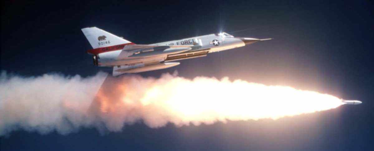F106 test firing AIR2a nuclear air to air missile