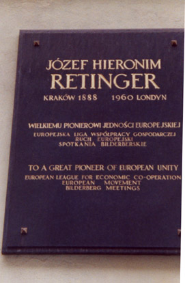 Retinger's gravestone in Poland