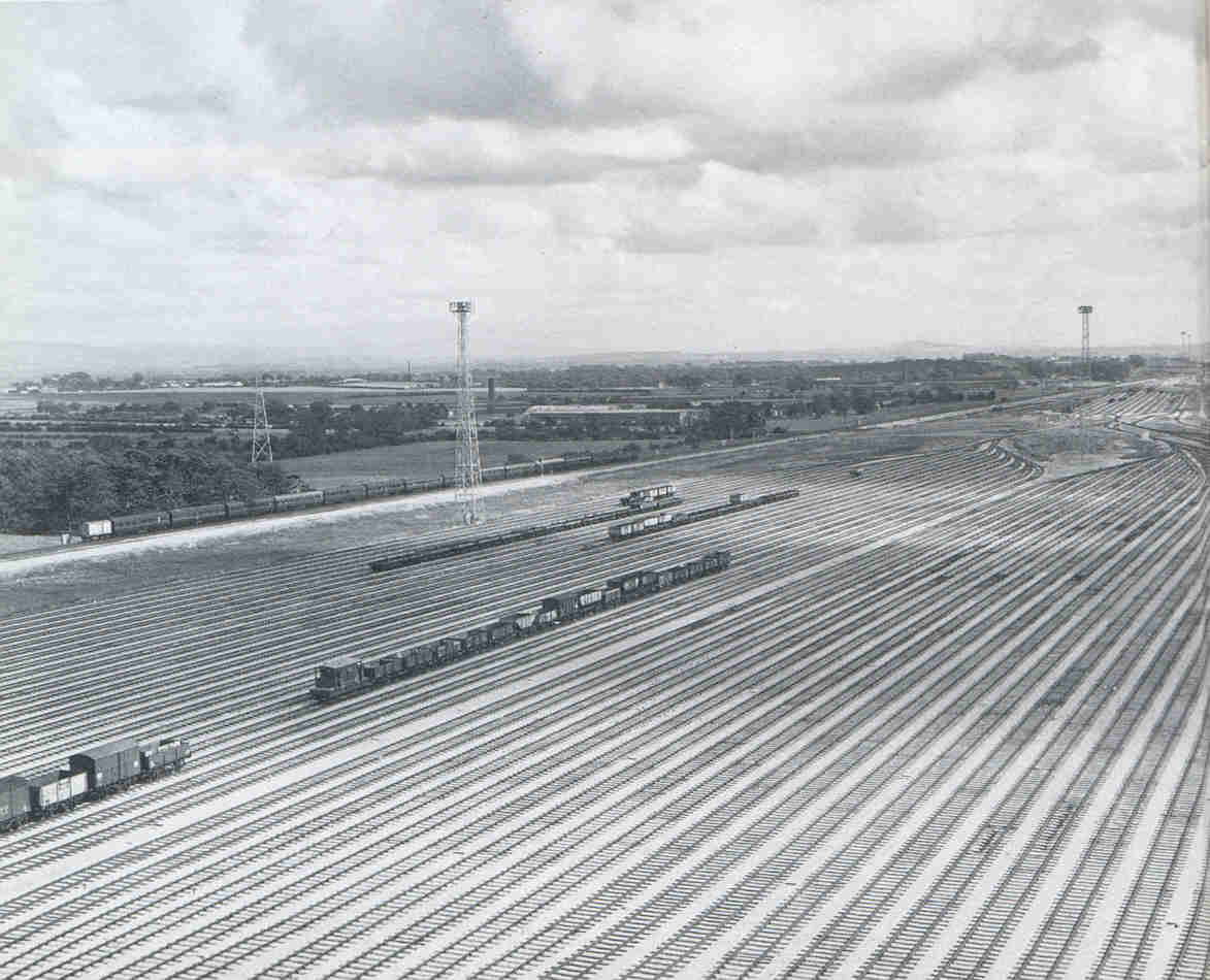 Carlisle Kingmoor marshalling yards in 1963 just after it opened