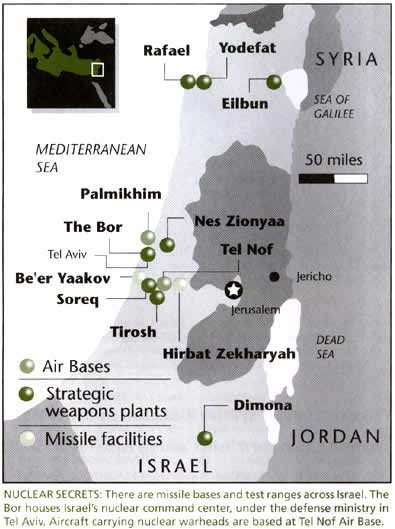 map of Israel's vast WMD network