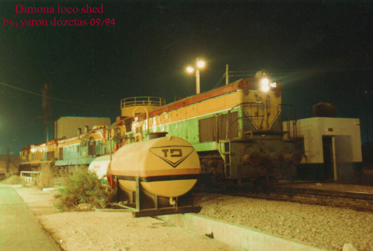 dimona railhead by night